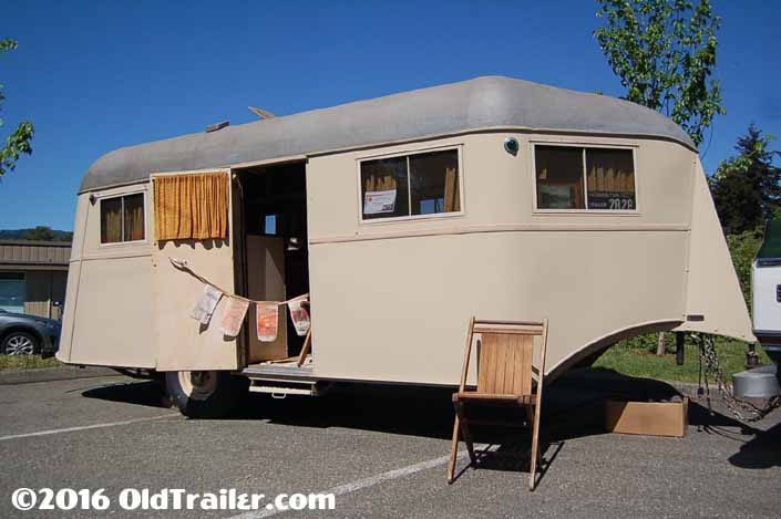This vintage 1937 Vagabond trailer is in great condition
