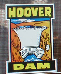 Bold Vintage Travel Decal from Hoover Dam