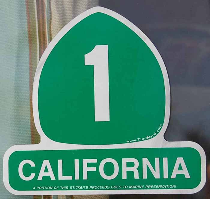 Travel Decal Commemorates California Coast Highway 1