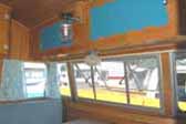 Picture of dining area in 1956 Shasta 1400 Travel Trailer