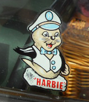 Iconic Harbie The Seal Gas Station Vintage Travel Decal from LA and Orange County Area in Southern California